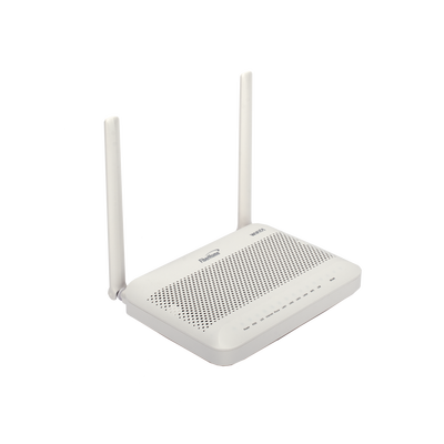 ONU GPON WiFi 6, 2.4/5 GHz, Compatible con OLT´s de Terceros, 4 puertos Gigabit + 1 POTS + 2 USB, conector SC/UPC