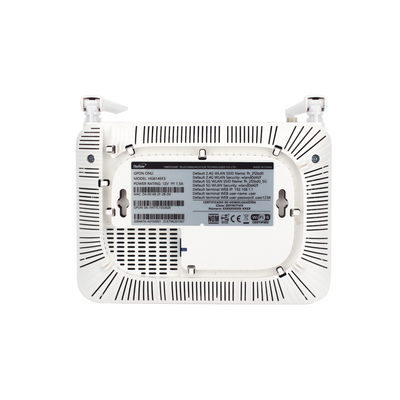 ONU GPON WiFi 6, 2.4/5 GHz, Compatible con OLT´s de Terceros, 4 puertos Gigabit + 1 POTS + 2 USB, conector SC/UPC