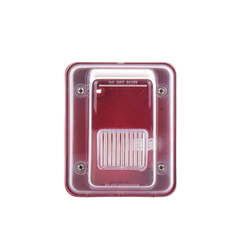 Cubierta para instalar sirenas estrobo en exterior compatible con estrobos sirenas Hochiki color rojo