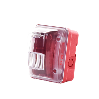 Cubierta para instalar sirenas estrobo en exterior compatible con estrobos sirenas Hochiki color rojo