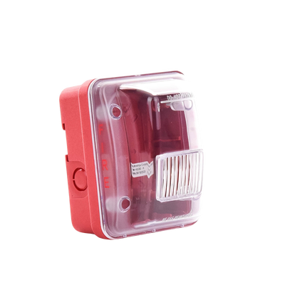 Cubierta para instalar sirenas estrobo en exterior compatible con estrobos sirenas Hochiki color rojo