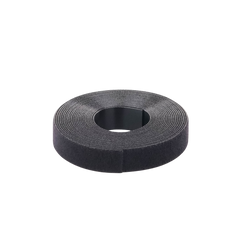 Rollo de Cinta de Contacto, de 15 Pies (4.5m) de Largo, 19.1 mm de Ancho, Color Negro