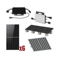 Kit Solar Interconexion  / 3kW  220Vca / Microinversores HOYMILES / Montaje Incluido