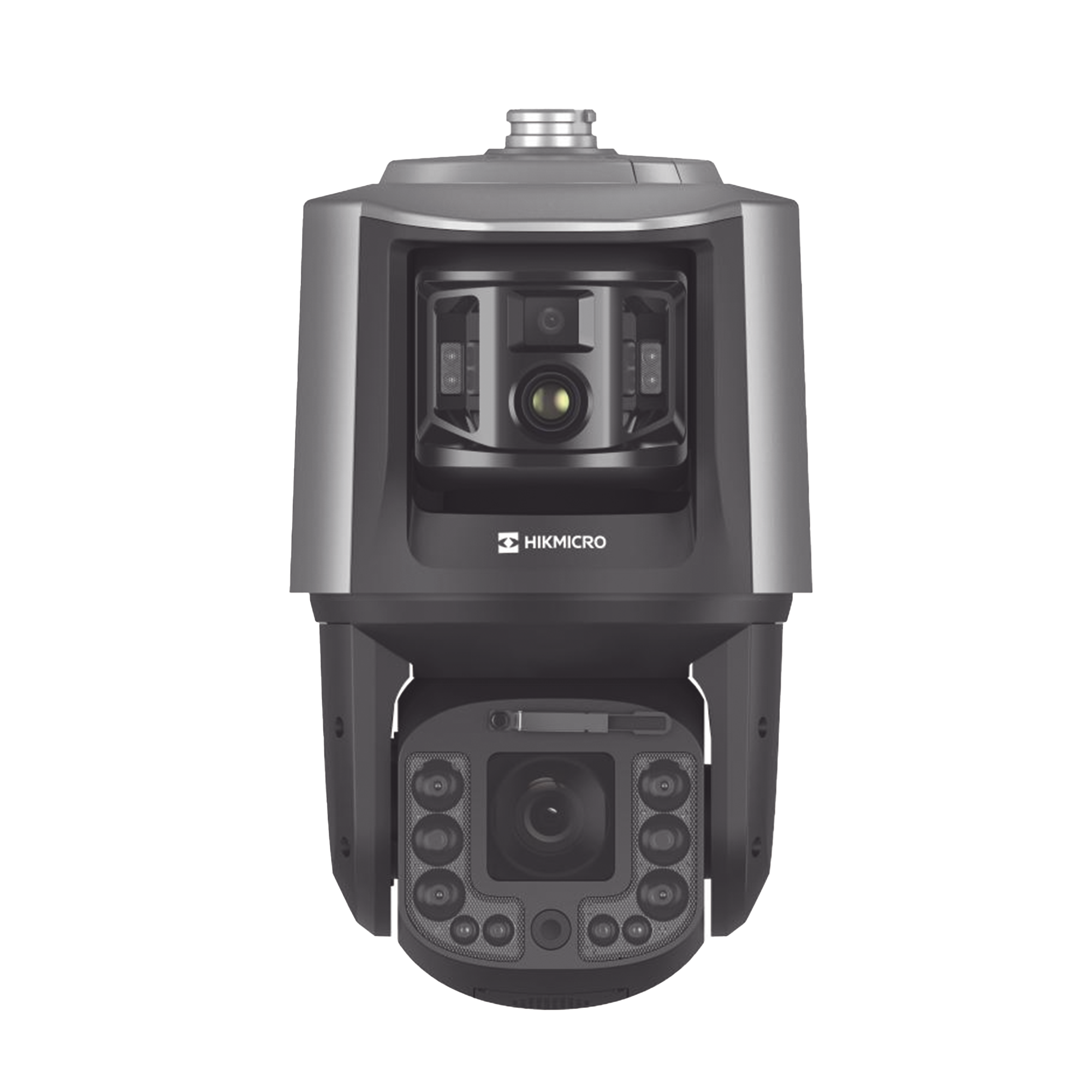 [TandemVu] PTZ IP Bi-Espectral / Térmica (384 X 288 / 25 mm) + Óptica PTZ (4 MP / 40X Zoom) + Óptica Fija (4 MP / 12.4 mm) / Alerta Visual y Audible / Protección Perimetral / 36 VCD / 24 VCA / PoE++ / IP67