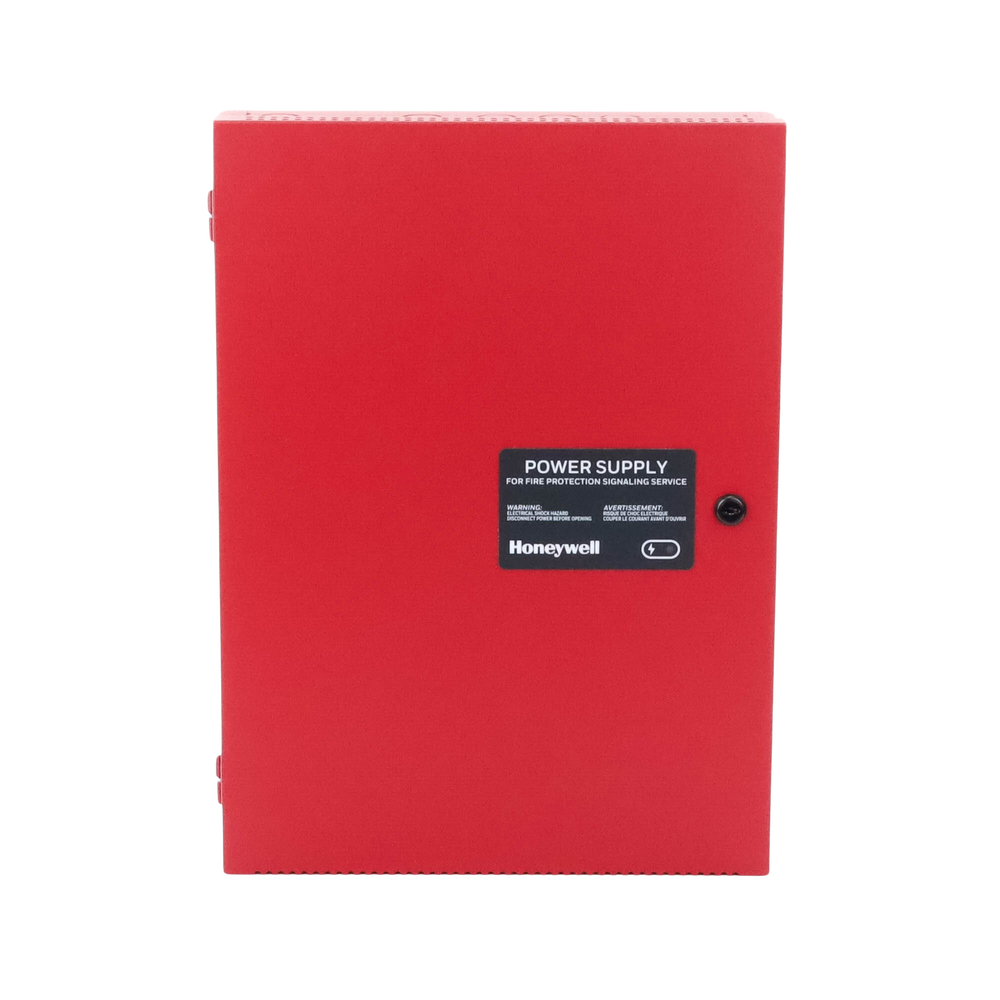 Fuente de Alimentación Remota / 10 Amperes / 3 Entradas / 7 Salidas NAC o Auxiliar de 24 Vcc / Compatible con paneles Notifier, Farenhyt, Silent Knight y Fire-Lite / Gabinete Rojo