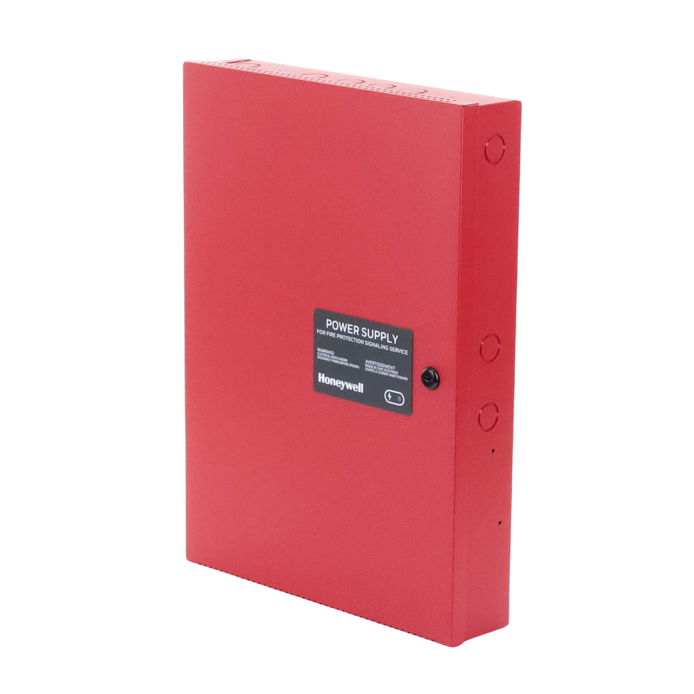 Fuente de Alimentación Remota / 10 Amperes / 3 Entradas / 7 Salidas NAC o Auxiliar de 24 Vcc / Compatible con paneles Notifier, Farenhyt, Silent Knight y Fire-Lite / Gabinete Rojo