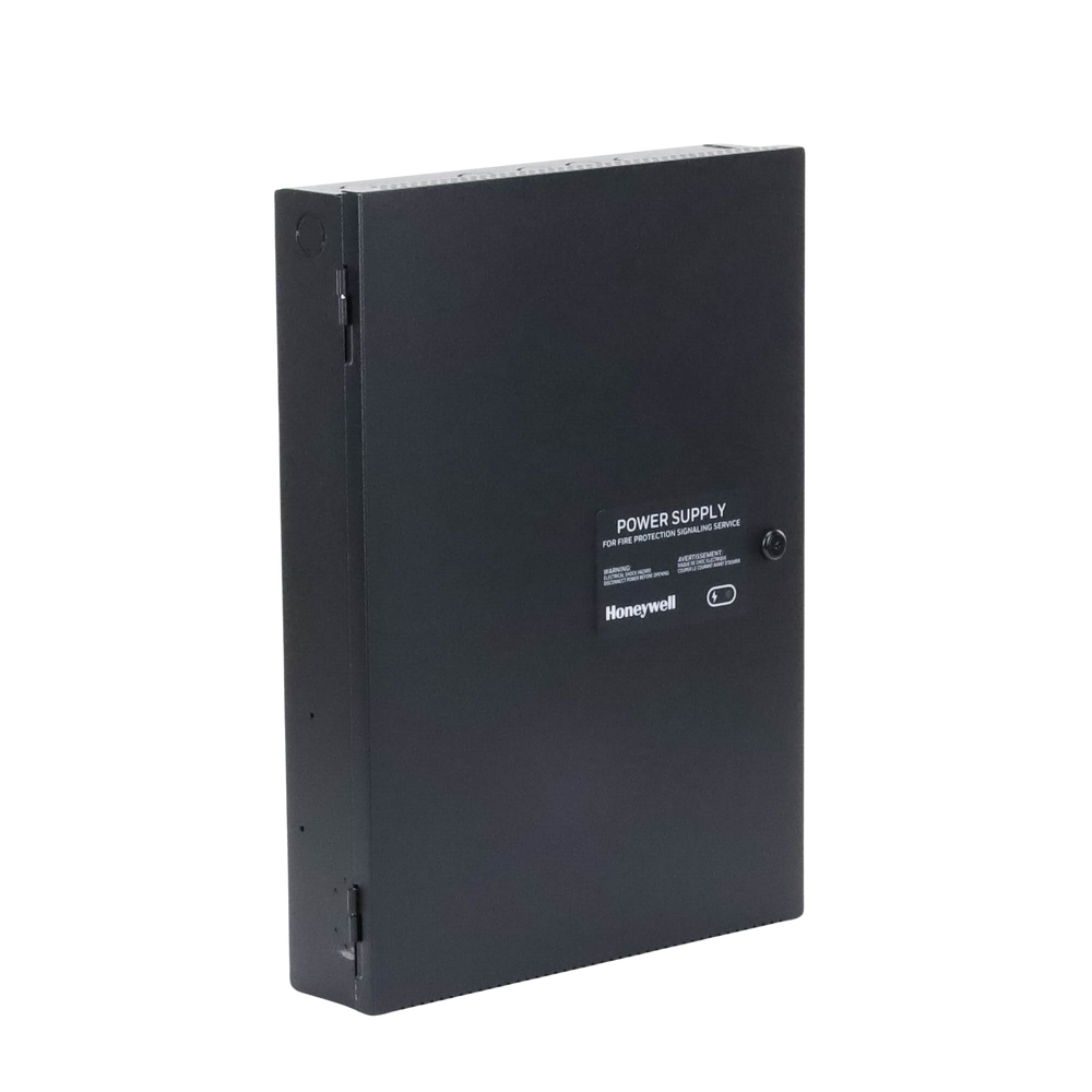 Fuente de Alimentación Remota / 10 Amperes / 3 Entradas / 7 Salidas NAC o Auxiliar de 24 Vcc / Compatible con paneles Notifier, Farenhyt, Silent Knight y Fire-Lite / Gabinete Negro
