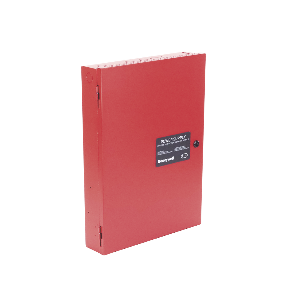 Fuente de Alimentación Remota / 6 Amperes / 2 Entradas / 5 Salidas NAC o Auxiliar de 24 Vcc / Compatible con paneles Notifier, Farenhyt, Silent Knight y Fire-Lite / Gabinete Rojo