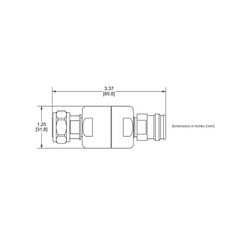 BLOQUEADOR DE DC 250-6000MHz 500W/3kV -161dBc 4.3-10 IP65 .