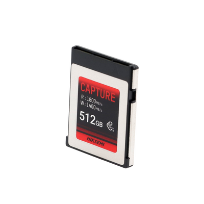Memoria CFexpress tipo B / Clase 10 de 512 GB / Especializada para Cámaras de Fotografía y Video  / 1800 MB/s Lectura / 1700 MB/s Escritura
