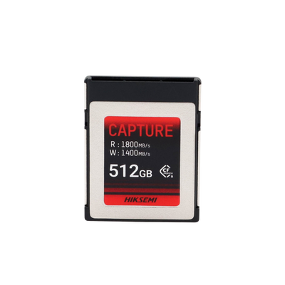 Memoria CFexpress tipo B / Clase 10 de 512 GB / Especializada para Cámaras de Fotografía y Video  / 1800 MB/s Lectura / 1700 MB/s Escritura