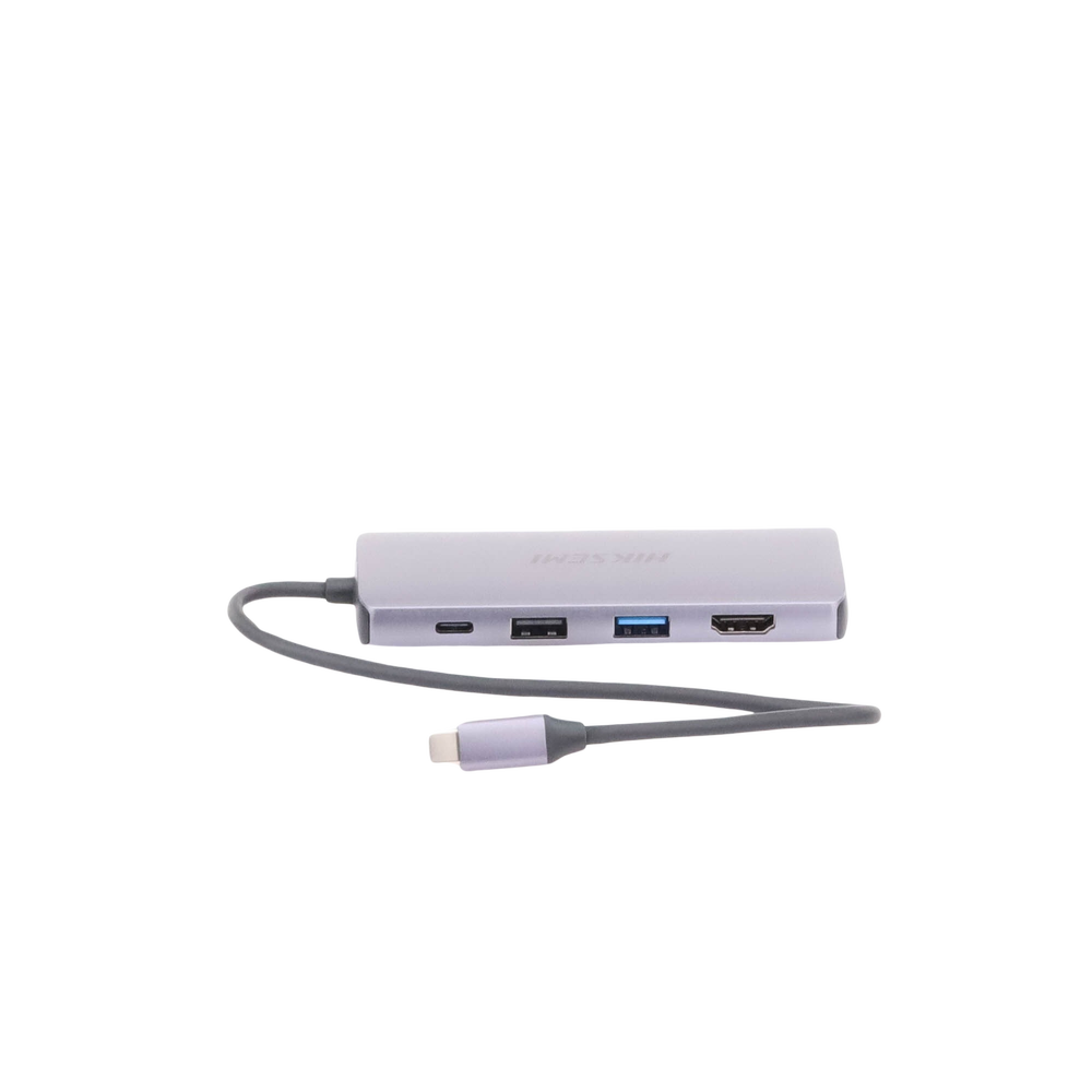 Hub (Adaptador) USB - C / 8 en 1 / 1 Salida HDMI (4K) / 1 Salida USB 2.0 / 3 Salidas USB 3.0 / 1 Salida SD (Memoria SD) / 1 Salida TF (Micro SD) / 1 Entrada USB - C (Carga Rapida / 100 Watts)