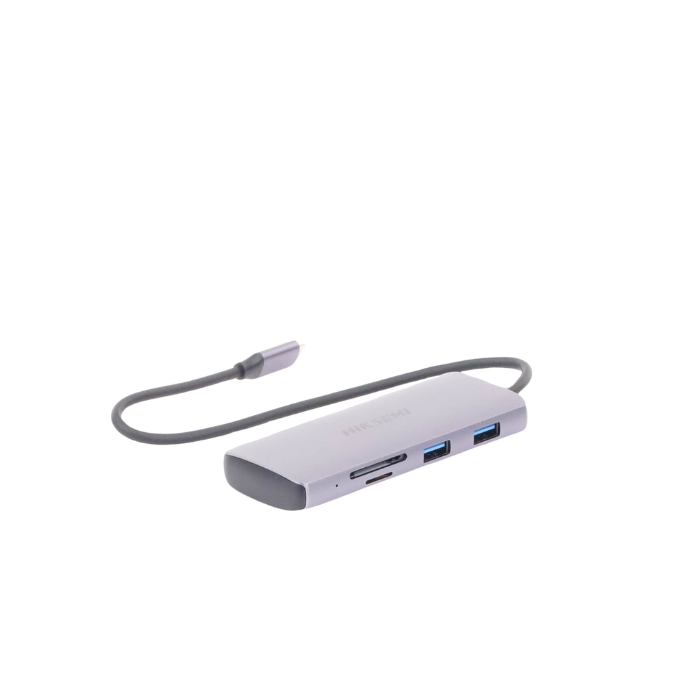 Hub (Adaptador) USB - C / 8 en 1 / 1 Salida HDMI (4K) / 1 Salida USB 2.0 / 3 Salidas USB 3.0 / 1 Salida SD (Memoria SD) / 1 Salida TF (Micro SD) / 1 Entrada USB - C (Carga Rapida / 100 Watts)