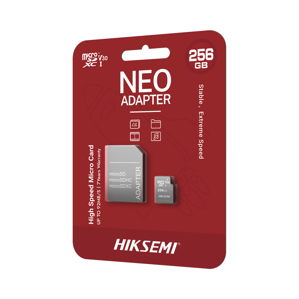 Memoria microSD con Adaptador Ideal para Celular o Tablet / 256 GB / Multipropósito