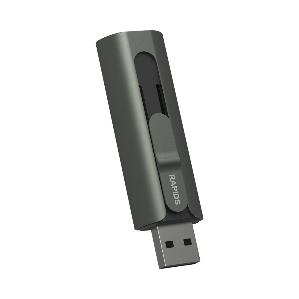 Memoria USB Dual impulsado por SSD Core / 256 GB / USB-C y USB-A / 1000 MB/s de Escritura