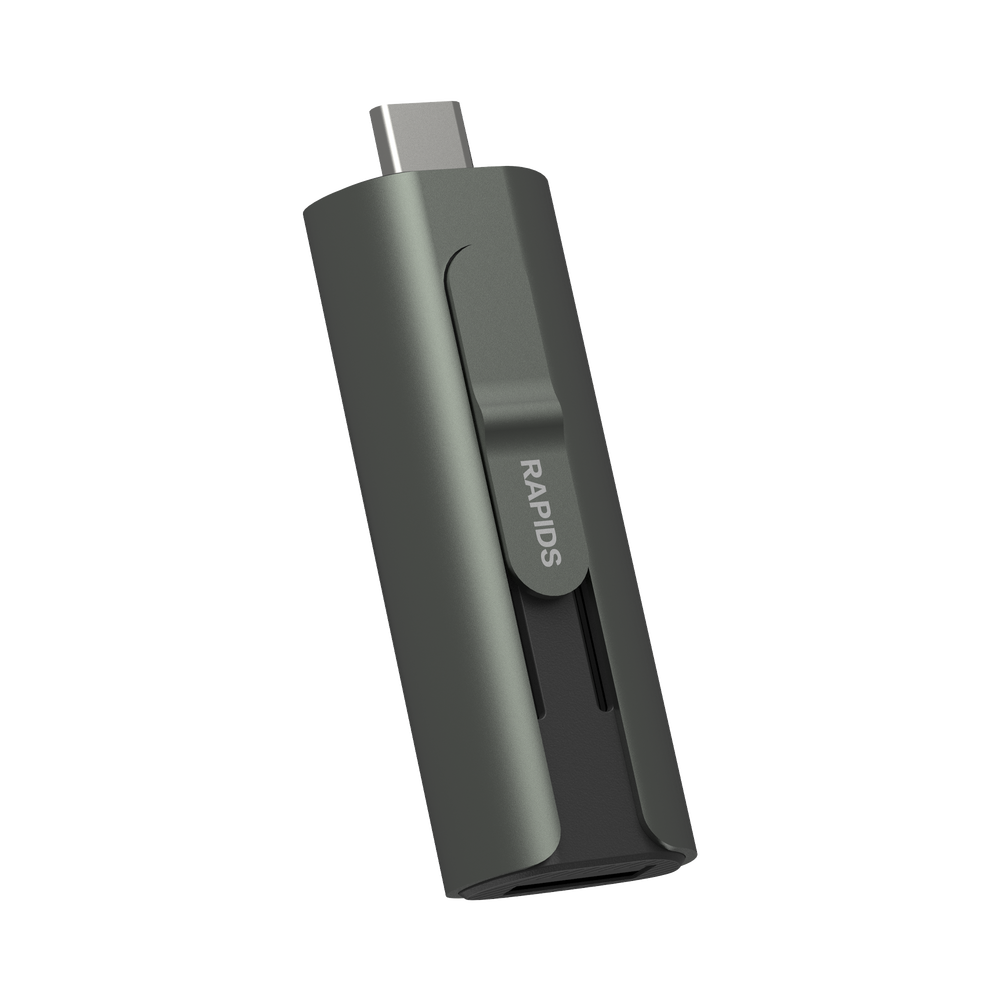 Memoria USB Dual impulsado por SSD Core / 256 GB / USB-C y USB-A / 1000 MB/s de Escritura
