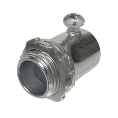 Conector de 3/4" (19 mm) para Pared Delgada con Tornillo.
