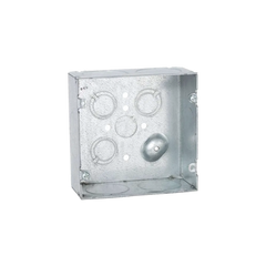 Caja Cuadrada 4 11/16 x 4 11/16"/ Profundidad 2- 1/8"/ Cuenta con 6 Entrada de 1 1/4"/ 1 Entrada de 1/2" / 3 TKO (1/2"-3/4").
