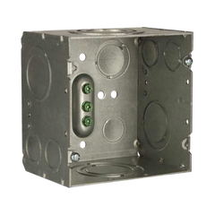 Caja Cuadrada 4- 11/16" x 4 11/16"/ Profundidad de 3-1/4"/ 2 Entradas  1", 1 1/4", 1 1/2", 2", 2 Entradas 1"-1 1/4", 2 Entradas 3/4 "- 1", 4 Entradas 1/2" - 3/4", 2 Entradas 1/2".