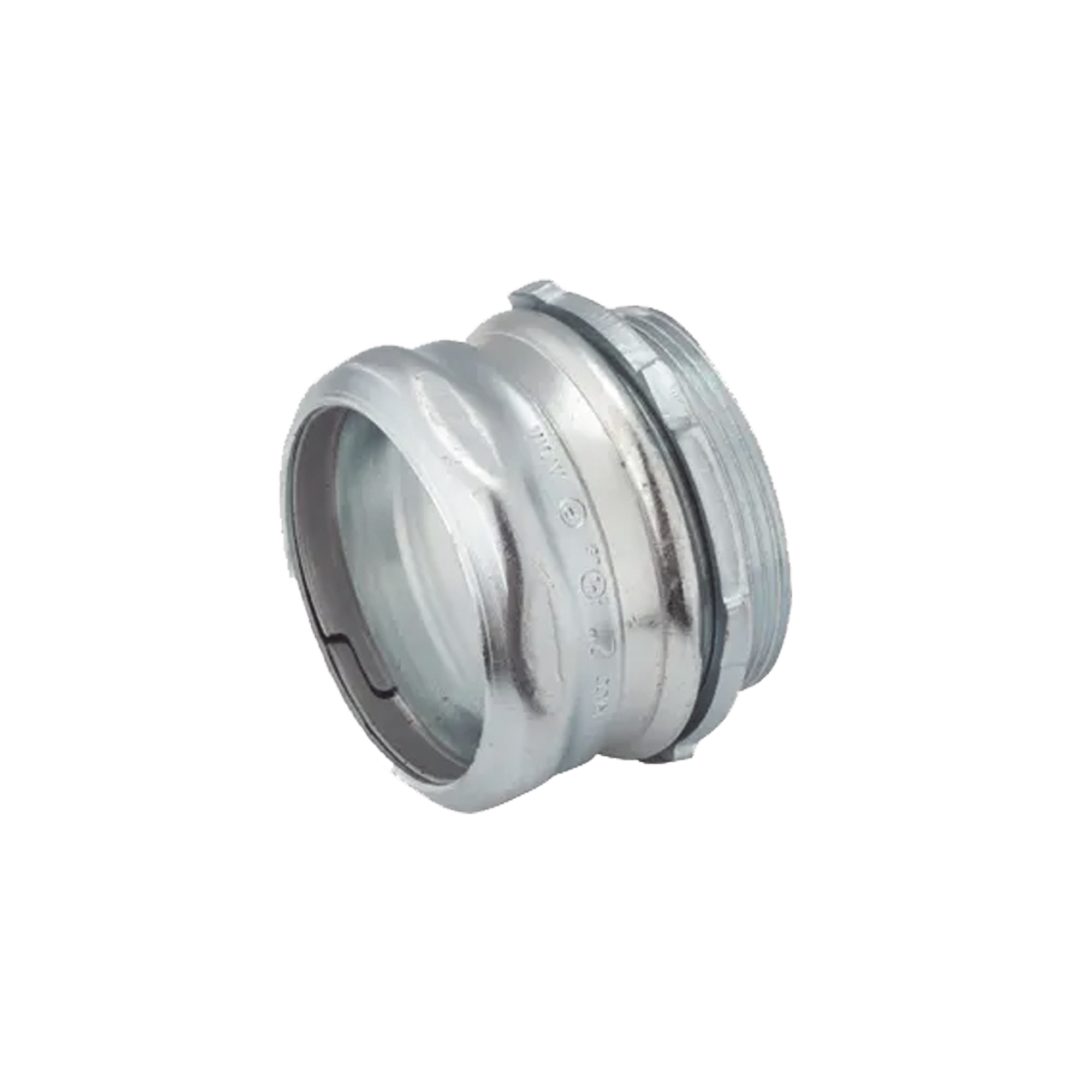 Conector de Compresión de Acero Galvanizado para Pared Delgada de 2".