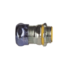 Conector de Compresión Impermeable aislado de Acero Galvanizado para Pared Delgada de 3/4" .