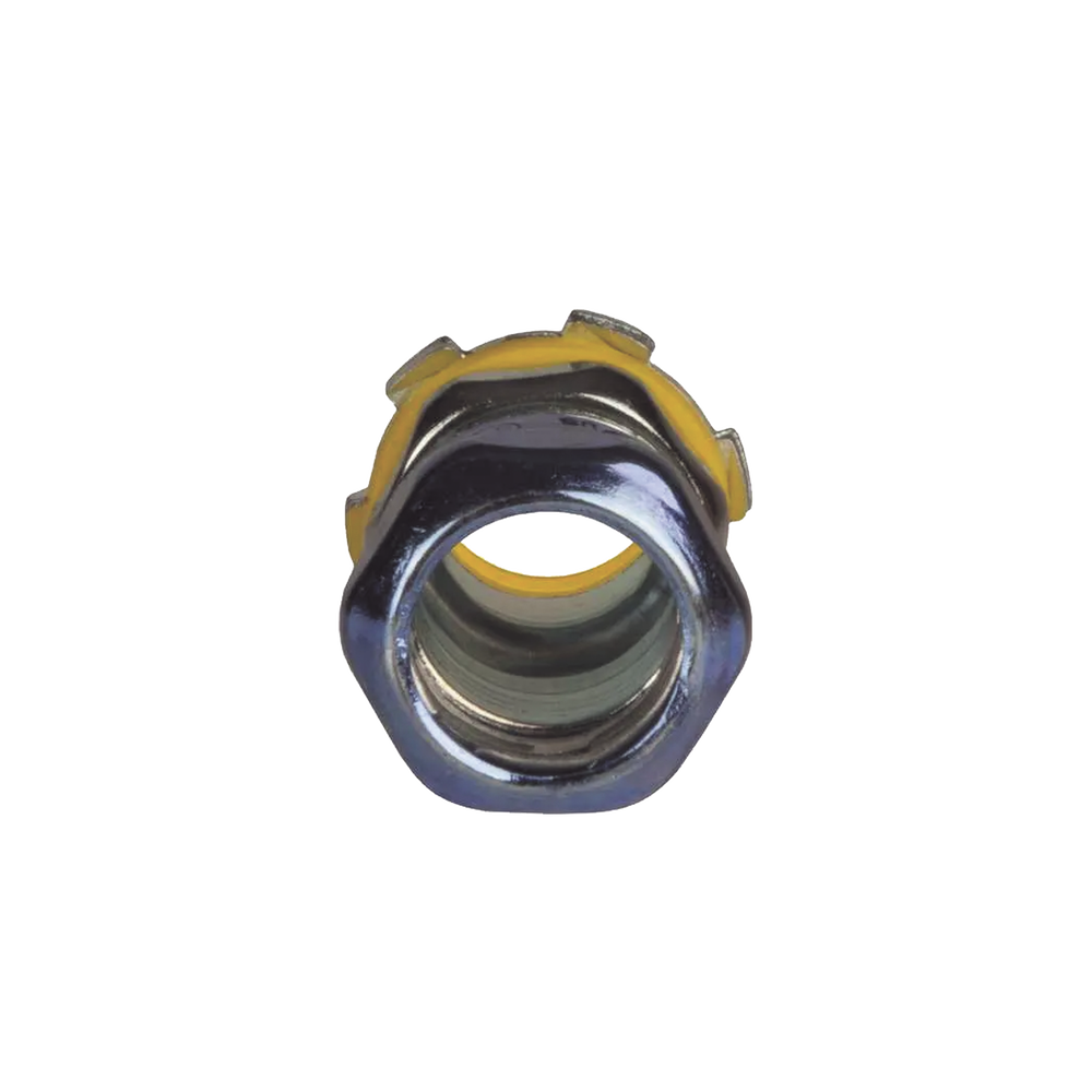 Conector de Compresión Impermeable aislado de Acero Galvanizado para Pared Delgada de 3/4" .