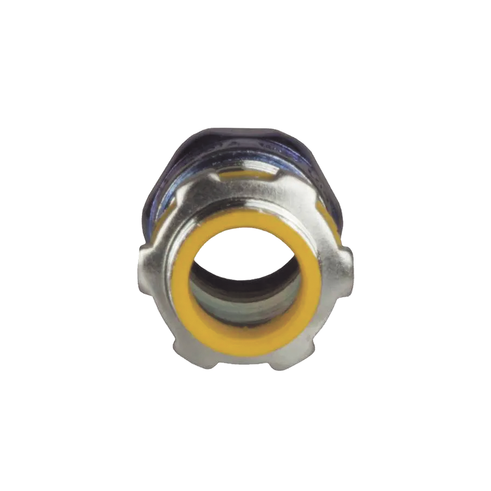 Conector de Compresión Impermeable Aislado de Acero Galvanizado para Pared Delgada de 1 1/2" .