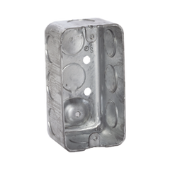 Caja (Chalupa) 4x2"/ Profundidad 1-7/8"/ 10 Entradas de 1/2"/ Troquelada.