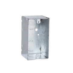 Caja (Chalupa) 4x2"/ Profundidad 2-1/8"/ 8 Entradas de 3/4"/Soldada