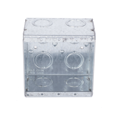 Caja Multigang de 2 Gangs/ Profundidad de 2-1/2 Pulgadas (6.35 cm)/ 12 Entradas de 1/2 - 3/4 Pulgadas (1.27 - 1.91 cm)