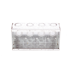 Caja Multigang de 4 Gangs,/ Profundidad de 2-1/2"/ 20 TKO (1/2"- 3/4").