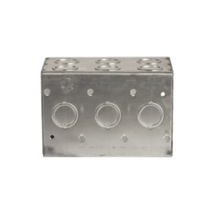 Caja Multigang de 3 Gangs/ Profundidad de 3-1/2"/ 19 Entradas de 1/2" - 3/4".