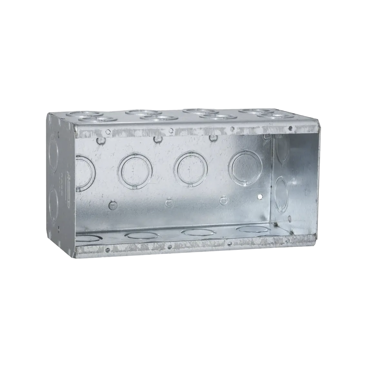 Caja Multigang de 4 Gangs/ Profundidad de 3-1/2 Pulgadas (8.89 cm)/ 24 Entradas de 1/2 - 3/4 Pulgadas (1.27 - 1.91 cm)