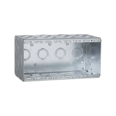 Caja Multigang de 4 Gangs/ Profundidad de 3-1/2 Pulgadas (8.89 cm)/ 24 Entradas de 1/2 - 3/4 Pulgadas (1.27 - 1.91 cm)