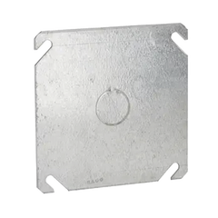 Tapa Cuadrada con Entrada de 1/2 para caja de 4".