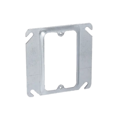 Sobretapa Cuadrada de 4" de Acero Galvanizado con realce de 1/4".