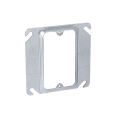 Sobretapa Cuadrada de 4" de Acero Galvanizado con realce de 1/4".
