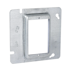 Sobretapa Cuadrada Galvanizada para Caja de 4 11-16" / Realce de 3/4".