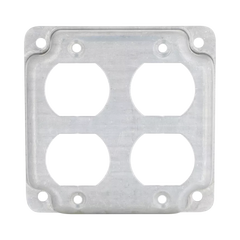 Cubierta de 4" para 2 Contactos Dúplex.