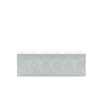 Caja de 6 Gang/Profundidad 2 1/2"/28 Entradas 1/2"-3/4".