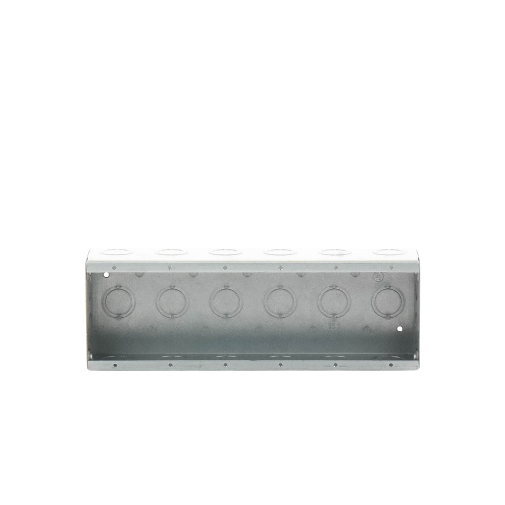 Caja de 6 Gang/Profundidad 2 1/2"/28 Entradas 1/2"-3/4".