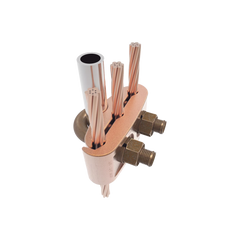 Conector Mecánico para 3 Cables para Calibre 2/0 AWG - 250 KCMIL a Tubería de 3/8"  o  Varilla 5/8" - 3/4".