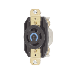Receptáculo con Bloqueo de Media Vuelta Industrial 20 A 125/250 V CA / 3 Polos 4 Hilos / Nema L14-20R.
