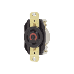 Receptáculo con Bloqueo de Media Vuelta Industrial 30 a 125/250 V CA / 3 Polos 4 Hilos / Nema L14-30R.