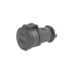 Conector Industrial con Bloqueo de Media Vuelta / 30 A 120/208 V CA / Nema L21-30R / 4 Polos 5 Hilos / Color Blanco y Negro / Grado Industrial