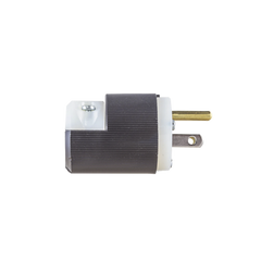 Clavija Entrada Recta/ 15A 125V/ 2 Polos 3 Hilos/ Nema 5-15P/ Grado Industrial- Comercial.
