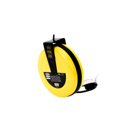 Carrete de Cable comercial (16/3 rudo), para 125 V CA, 10 A, 7.6 m de longitud con conector HBL5969VBLK.