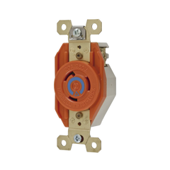 Receptáculo Sencillo de Media Vuelta / 20 A 250 V CA / 2 Polos 3 Hilos / Nema L6-20R