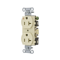 Contacto Dúplex Conexión a Tierra Aislada/ 20 A 125 V/ 2 polos 3 Hilos/ Color Marfil/ Nema 5- 20R/ Grado Comercial.