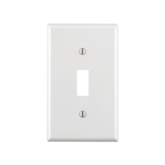 Placa para Interruptor de Palanca / Color Blanco.
